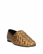 Castañer Womens Loafers in Gold