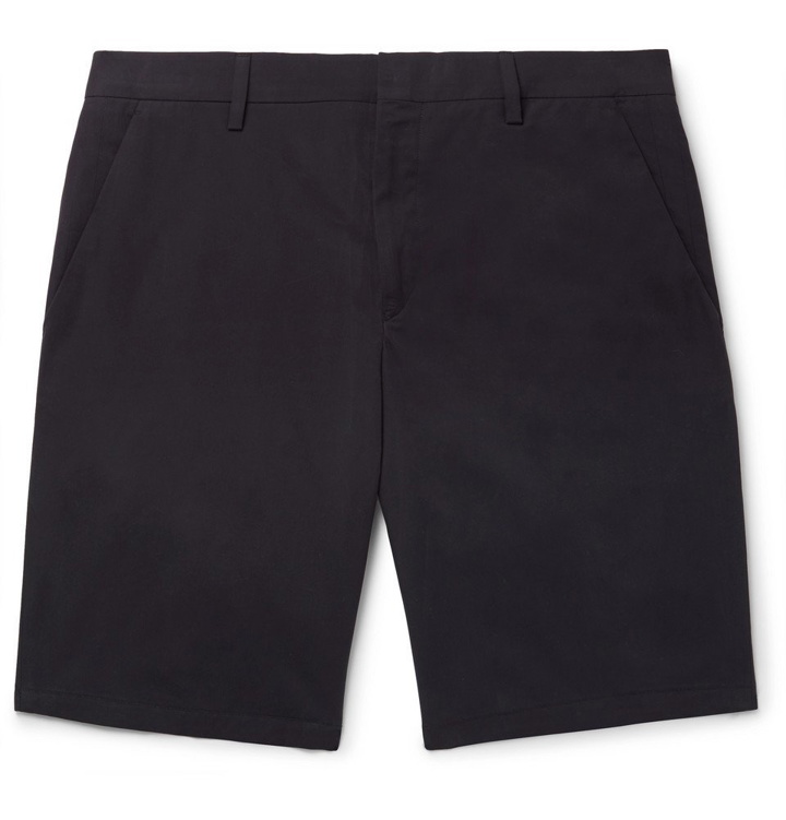 Photo: Paul Smith - Slim-Fit Cotton Shorts - Men - Midnight blue