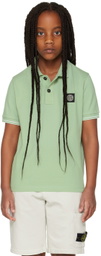 Stone Island Junior Kids Green Patch Polo