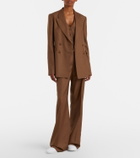 Gabriela Hearst Vesta wool and silk flared pants