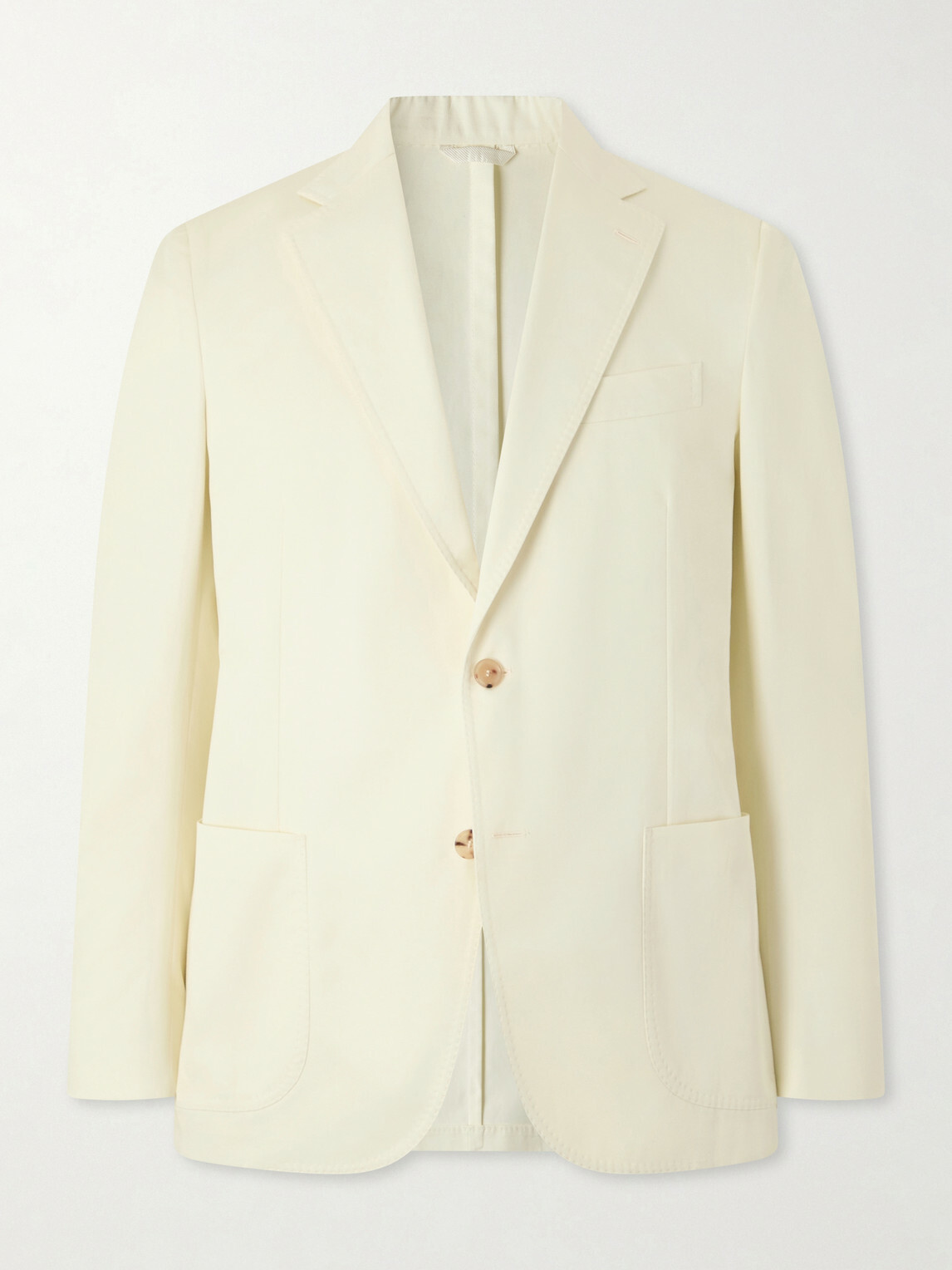 De Petrillo - Cotton-Twill Suit Jacket - Neutrals