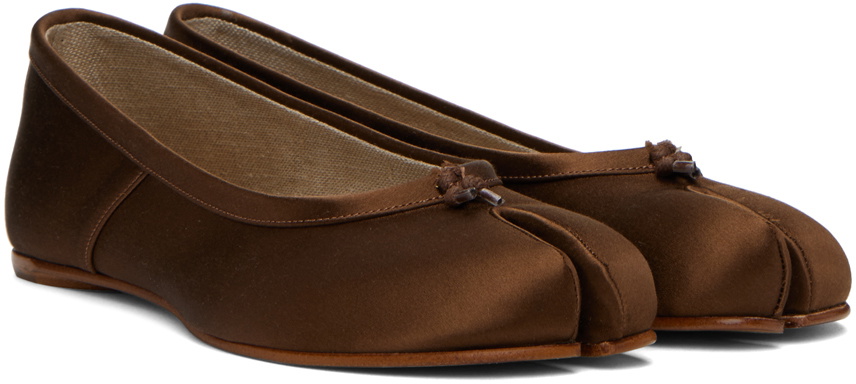 Maison margiela brown discount tabi ballerina flats