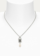 Vivienne Westwood Celestia Small Padlock Pendant Necklace - Silver - One Size