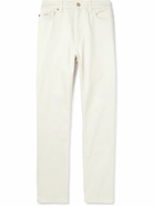 Agnona - Slim-Fit Straight-Leg Stretch-Denim Jeans - Neutrals