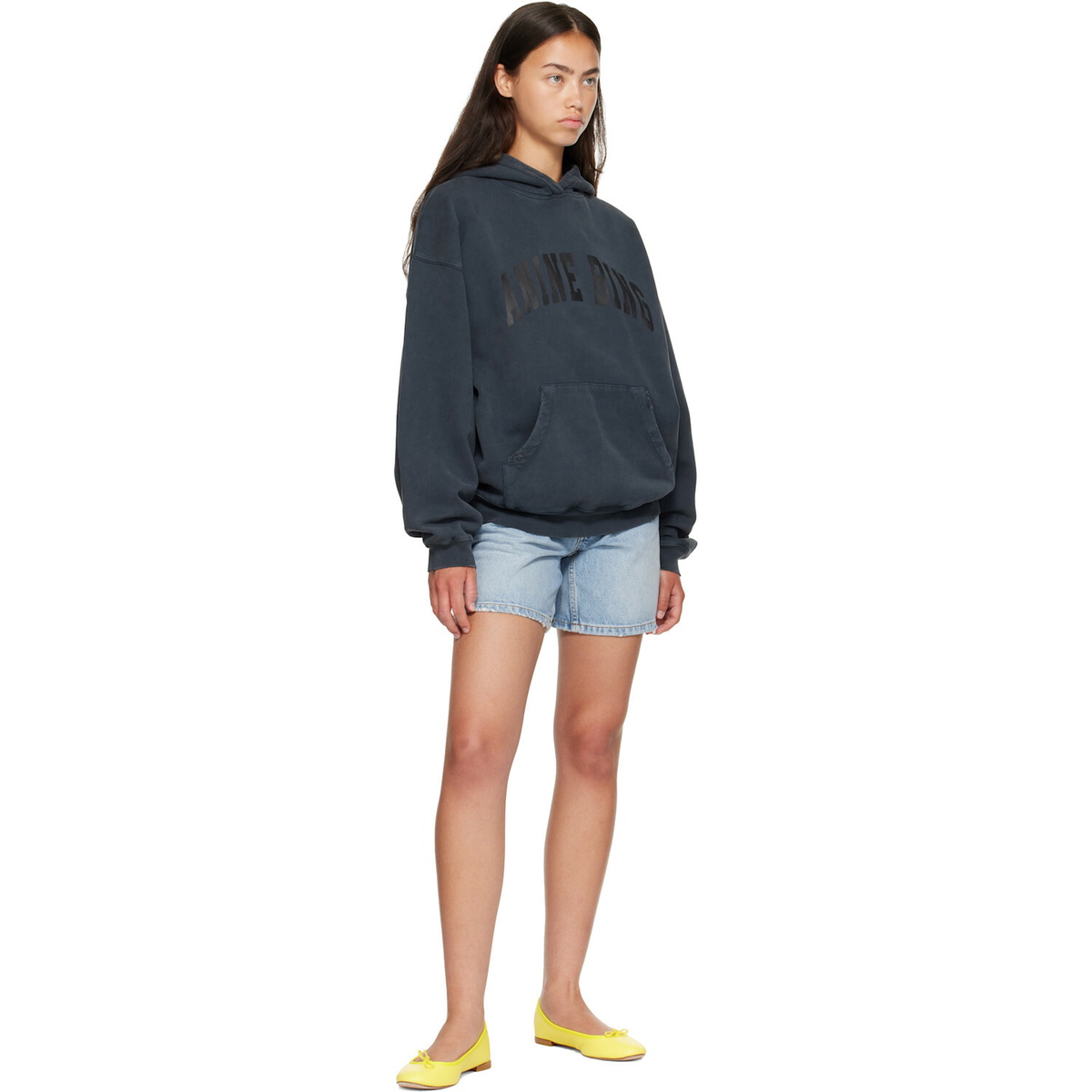 ANINE BING Black Harvey Hoodie