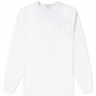 Puma Men's Long Sleeve MMQ Baseline Pocket T-Shirt in Puma White