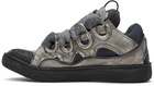 Lanvin Silver Curb Sneakers