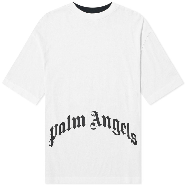 Photo: Palm Angels Think Skulls Contrast Front & Back Tee