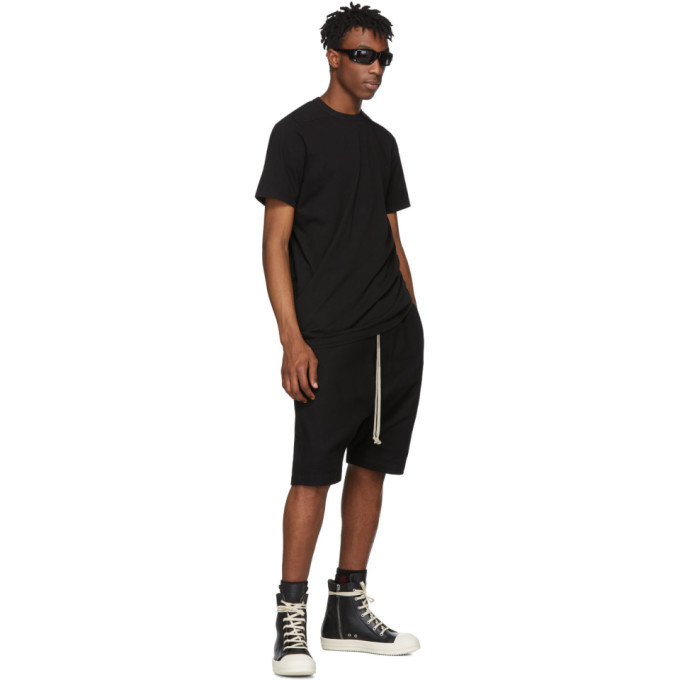 Rick Owens Black Forever Basket Swinger Shorts Rick Owens