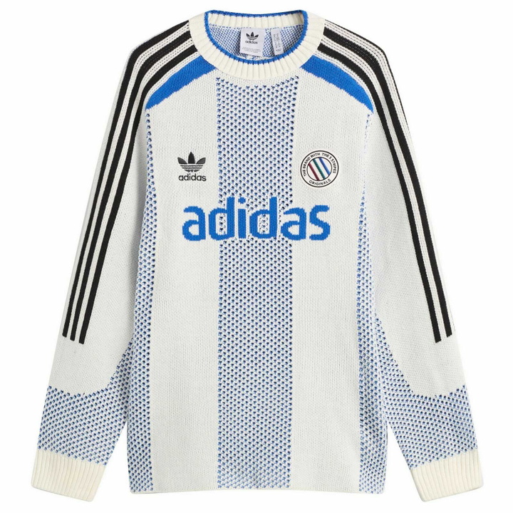 Photo: Adidas Adicolor Pullover Knit in White