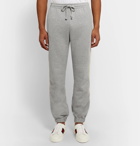 Gucci - Appliquéd Loopback Cotton-Jersey Sweatpants - Men - Gray