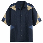 A.P.C. Men's Patchwork Shirt Jacket in Indigo