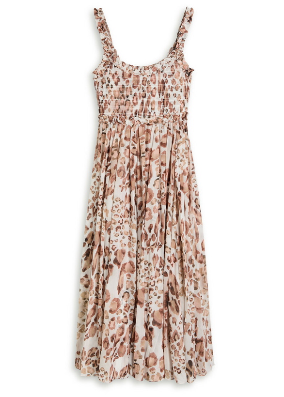 Photo: Needle & Thread Leopard-print Chiffon Midi Dress