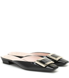 Roger Vivier Belle Vivier patent leather slippers