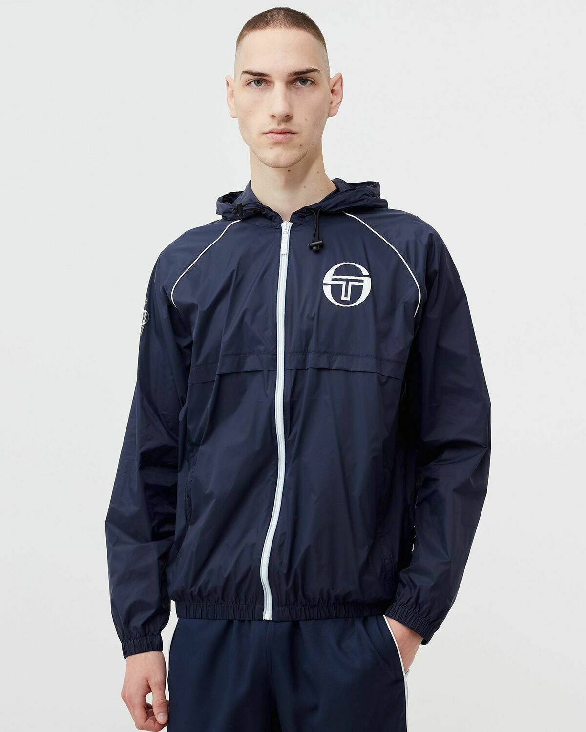 Sergio Tacchini Mc Staff Jacket Blue - Mens - Windbreaker Sergio Tacchini