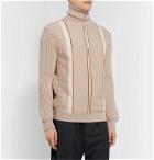 Martine Rose - Striped Merino Wool Half-Zip Sweater - Neutrals