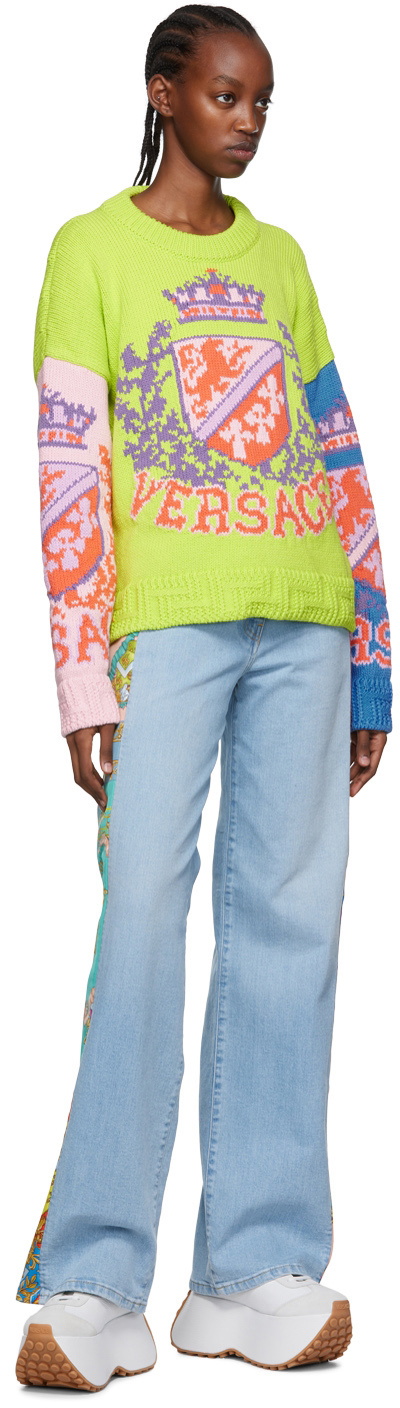Versace Multicolor Cotton Sweater