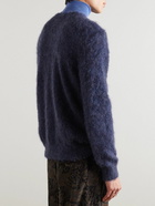 Beams Plus - Mohair-Blend Sweater - Blue