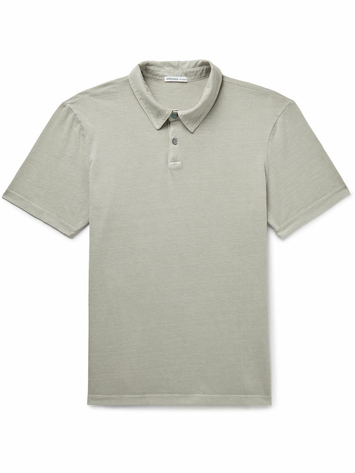 James Perse - Supima Cotton-Jersey Polo Shirt - Gray James Perse