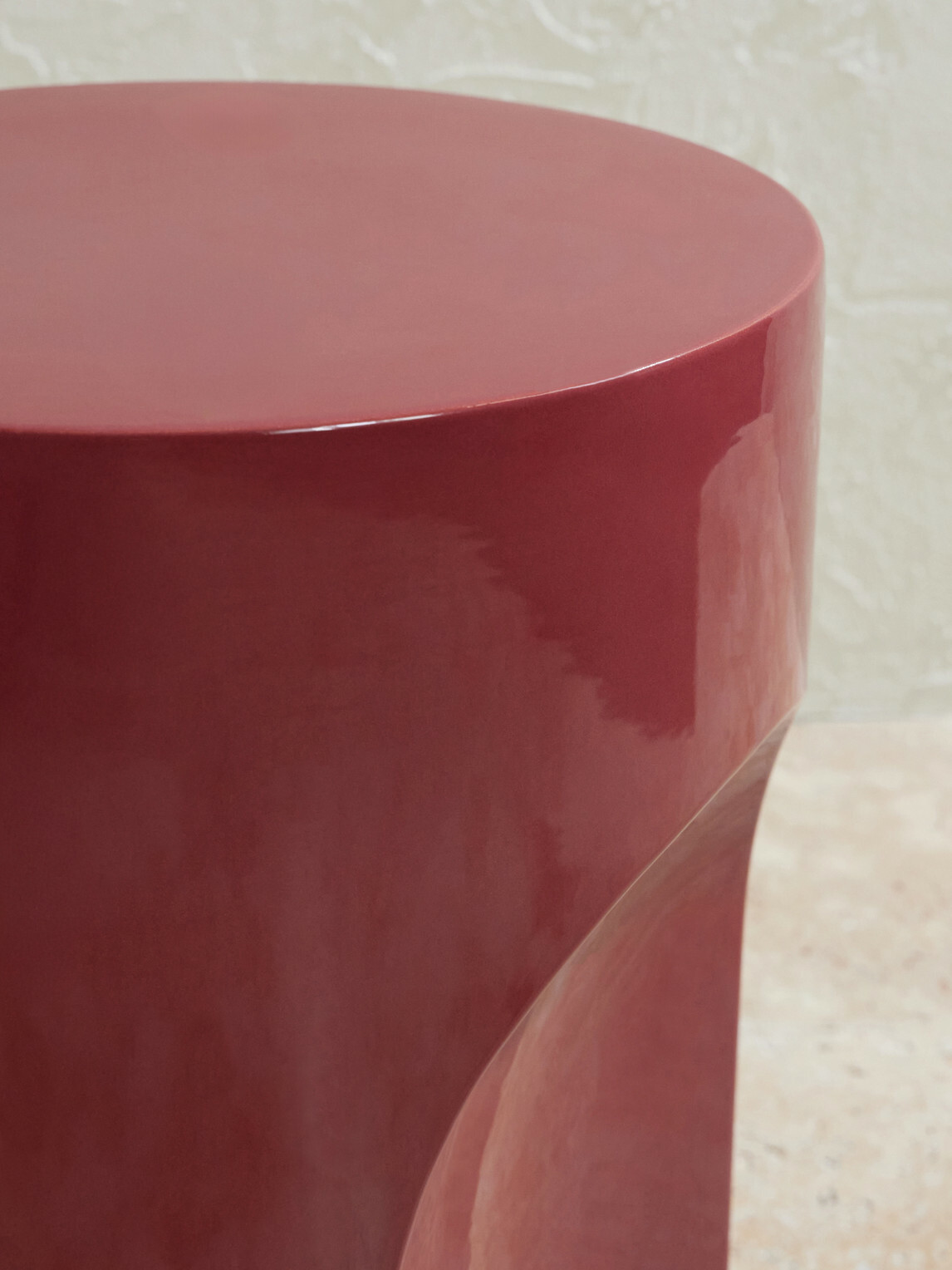 The Conran Shop - Doric Ceramic Side Table - Red