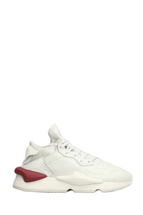 Photo: Y-3 Kaiwa Sneakers In White Leather