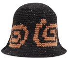 LMC Men's Spiral Crochet Bucket Hat in Black