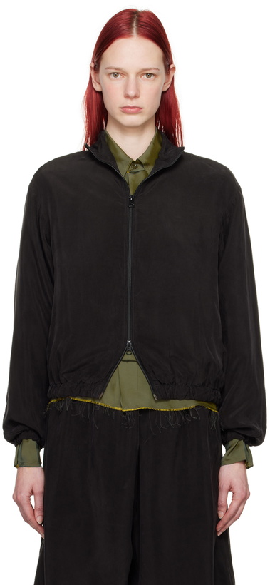 Photo: Gabriela Coll Garments Black No.261 Bomber Jacket