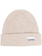 GANNI - Logo Wool Beanie