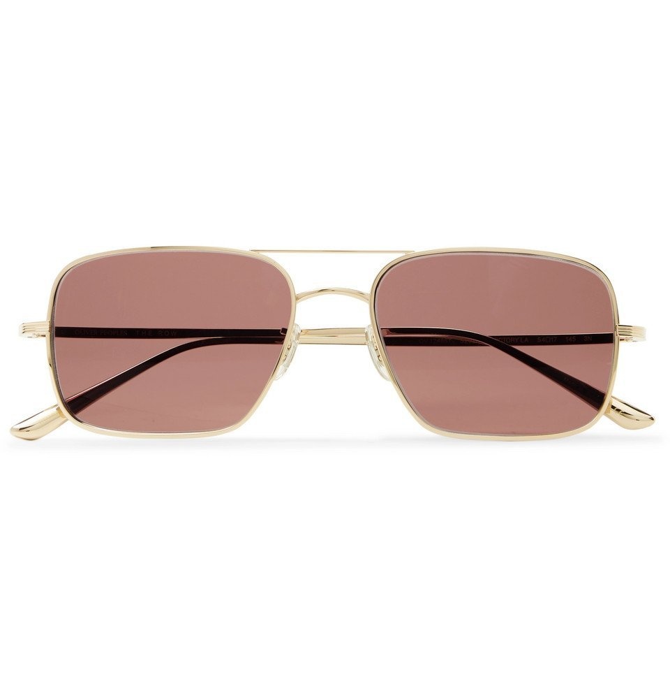 The Row - Oliver Peoples Victory LA Aviator-Style Gold-Tone