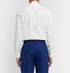 Favourbrook - White Grandad-Collar Cotton-Poplin Shirt - White