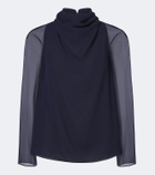 Altuzarra Cara draped blouse
