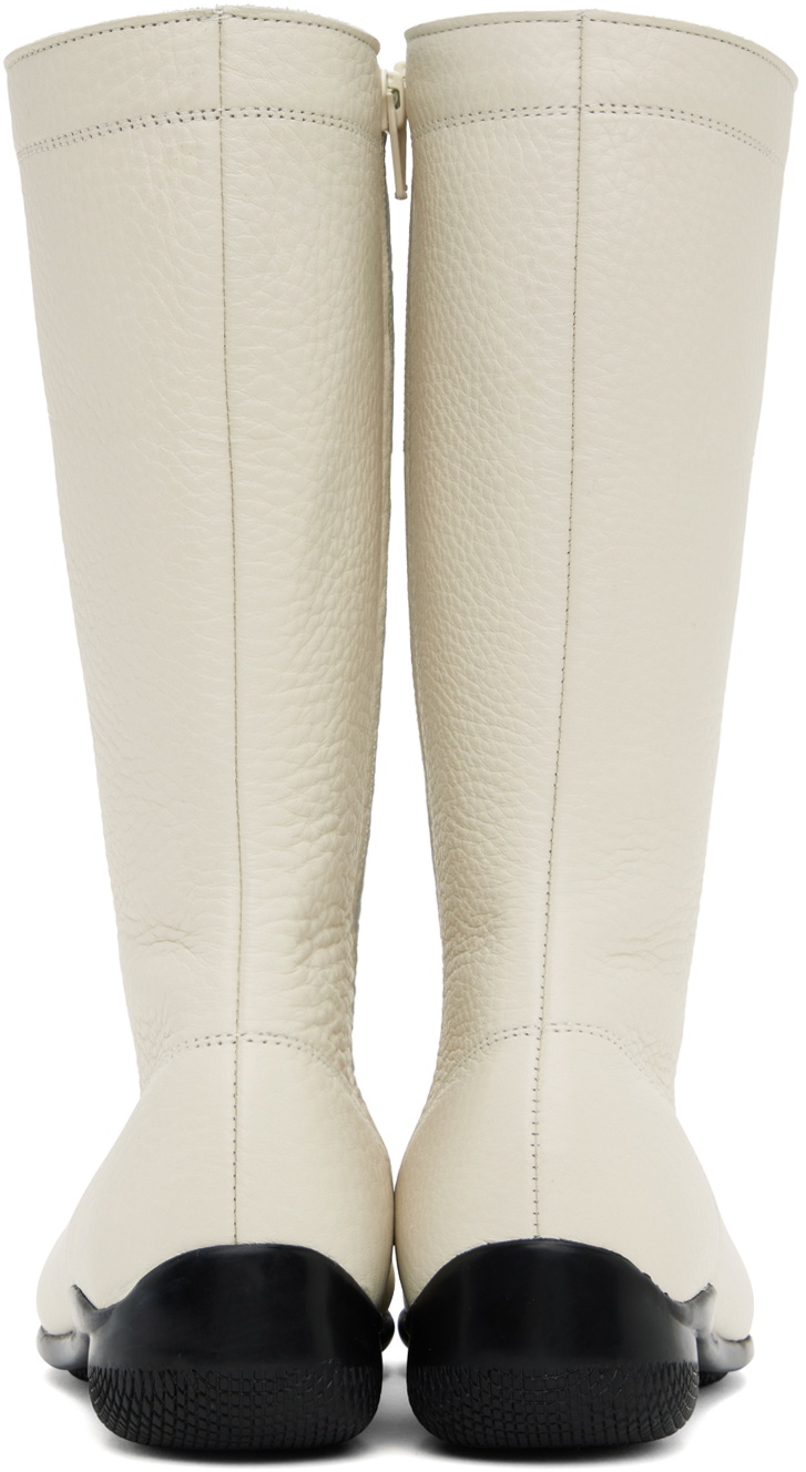 OPEN YY Off-White Lace Up Training Boots OPEN YY