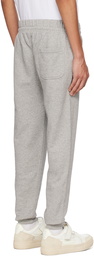 Maison Kitsuné Gray Tricolor Fox Lounge Pants