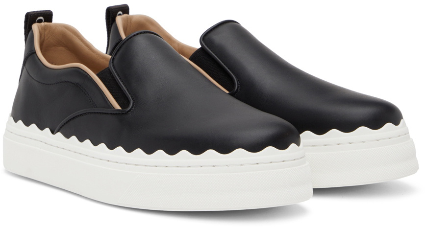 Chloé Black Lauren Slip-On Sneakers Chloe Chloé Black Lauren Slip-On Sneakers Chloe