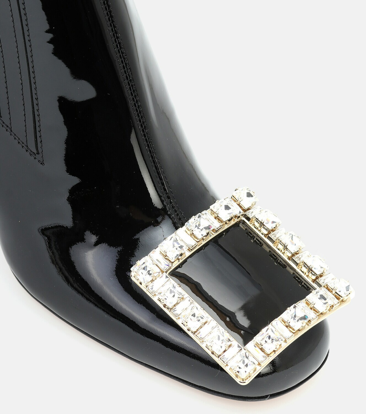 [Roger Vivier] Tres Vivier スエード ブーティ ROGER VIVIER Tres Vivier Polly 45 buckled suede ankle boots