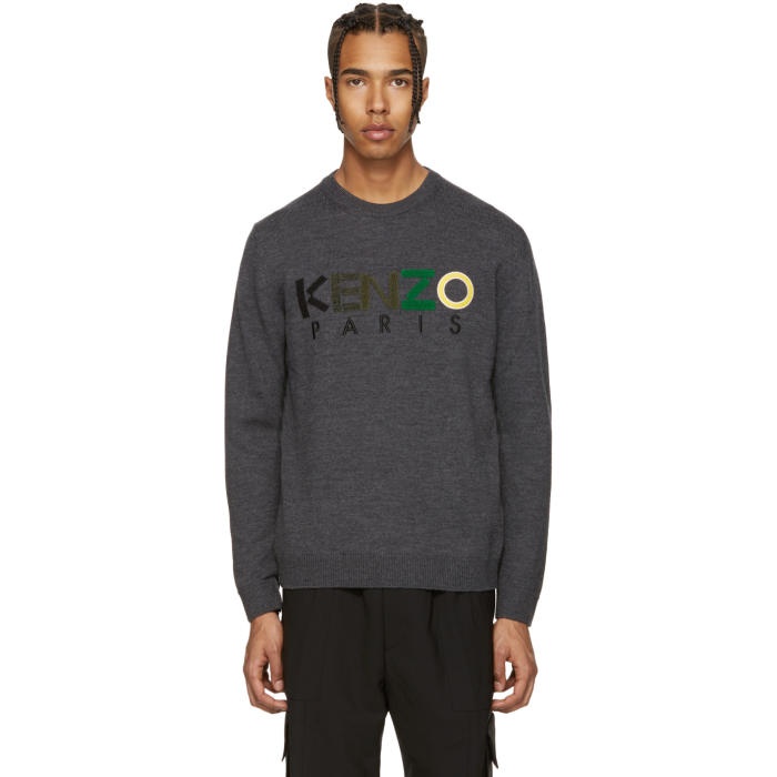 Photo: Kenzo Grey Logo Sweater