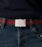 Gucci Web Stripe canvas belt