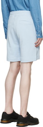 Boss Blue Embroidered Shorts