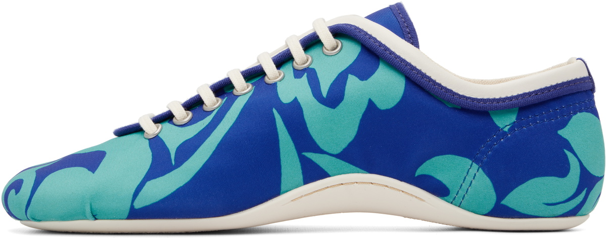 Dries Van Noten Blue Soft & Slim Climbing Ballerina Sneakers