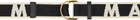 Marni Black & Off-White Logo Belt