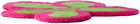 Marshall Columbia Pink & Green Flower Logo Rug