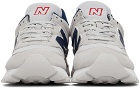 New Balance Grey & Navy 574 Sneakers