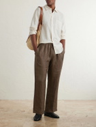 Frescobol Carioca - Telles Striped Linen Shirt - White