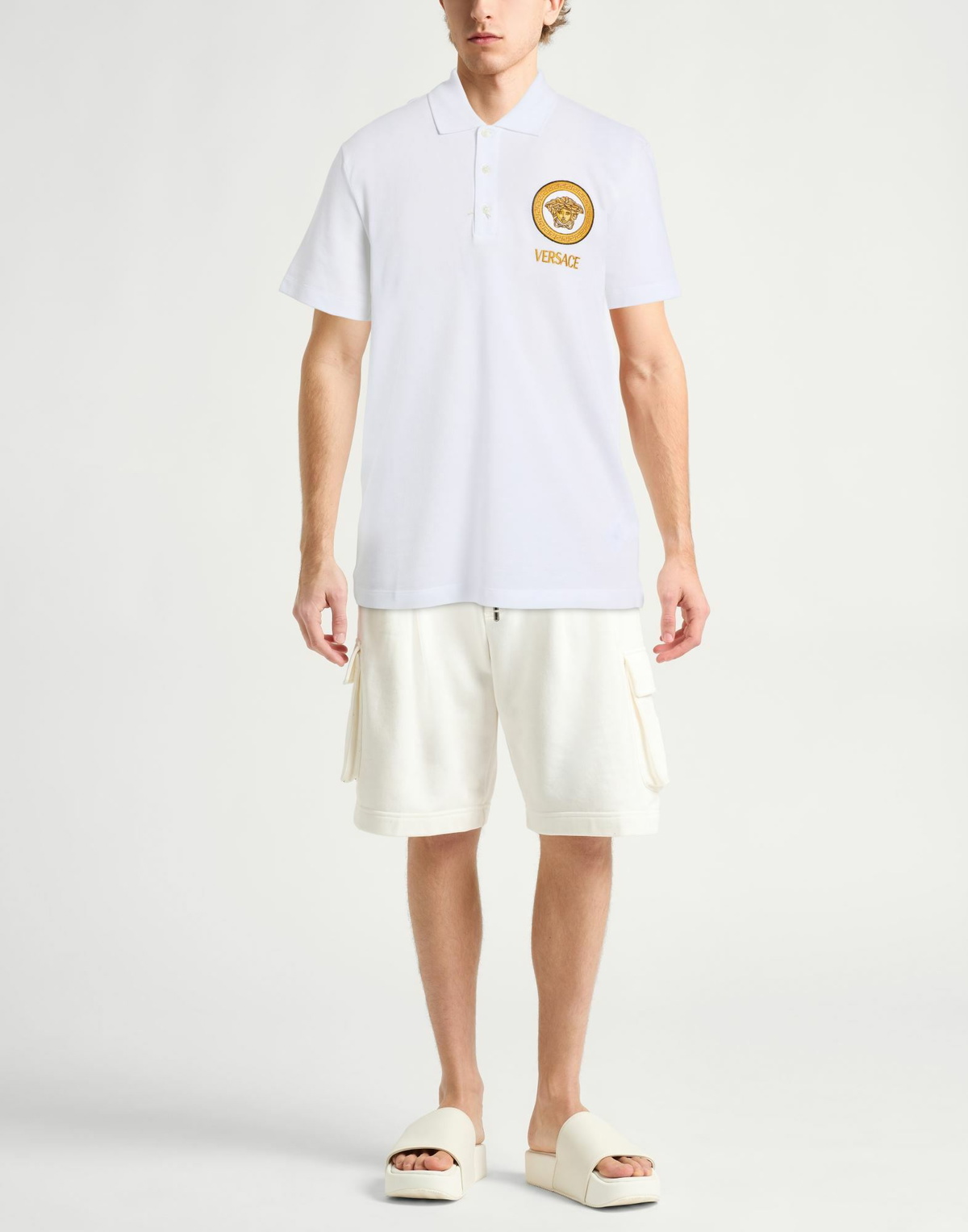 Versace Mens Polo shirt in White