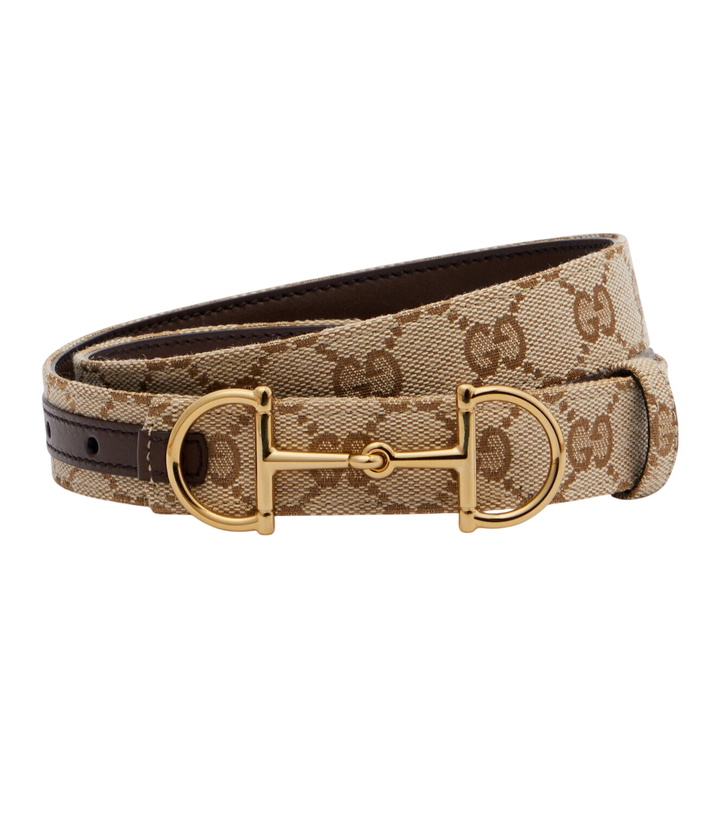 Photo: Gucci Horsebit GG Canvas belt