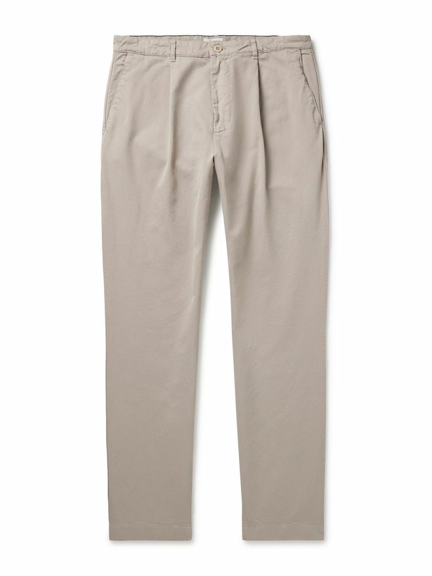 Photo: Hartford - Tommy Straight-Leg Cotton-Twill Trousers - Neutrals