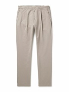 Hartford - Tommy Straight-Leg Cotton-Twill Trousers - Neutrals