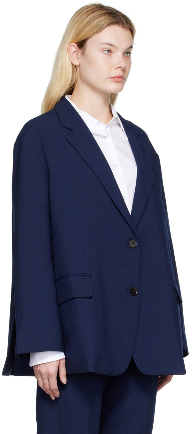 The Frankie Shop Navy Bea Blazer The Frankie Shop