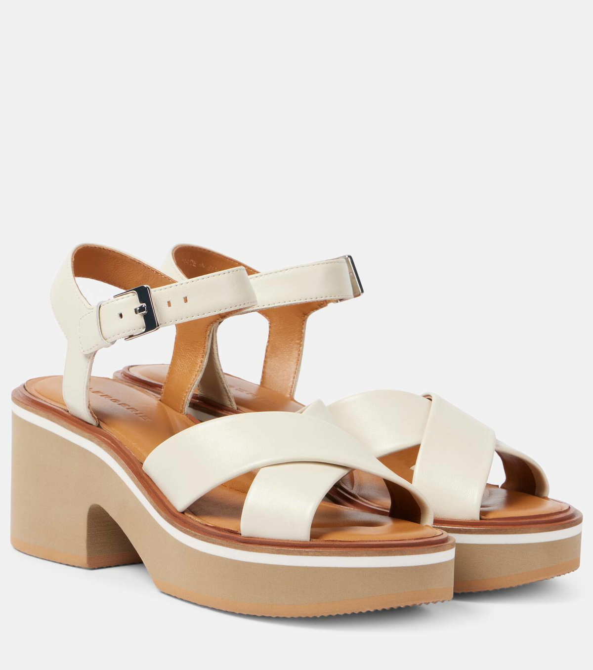 Clergerie Charline leather platform sandals
