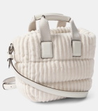 Moncler Caradoc logo corduroy crossbody bag